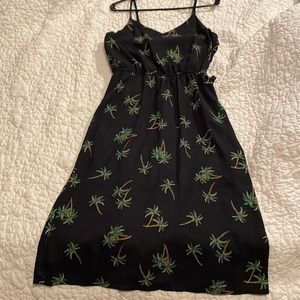 Charming Charlie spaghetti strap palm tree dress.